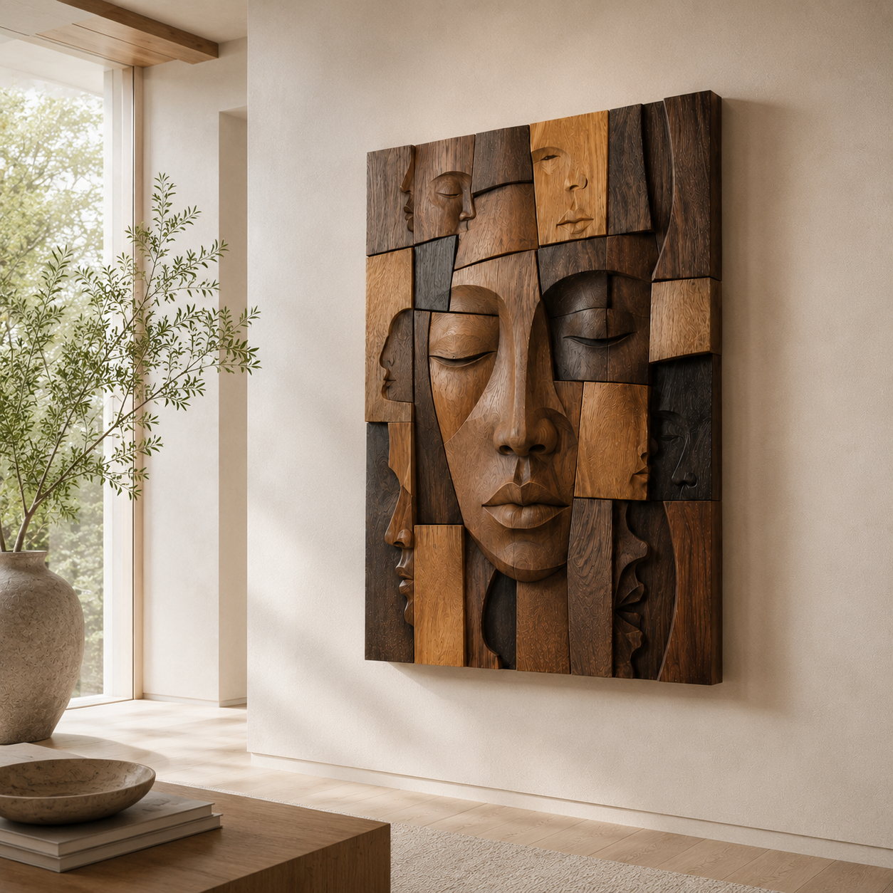 Veyra Warm Wood Wall Art - Design 037 - product image 03