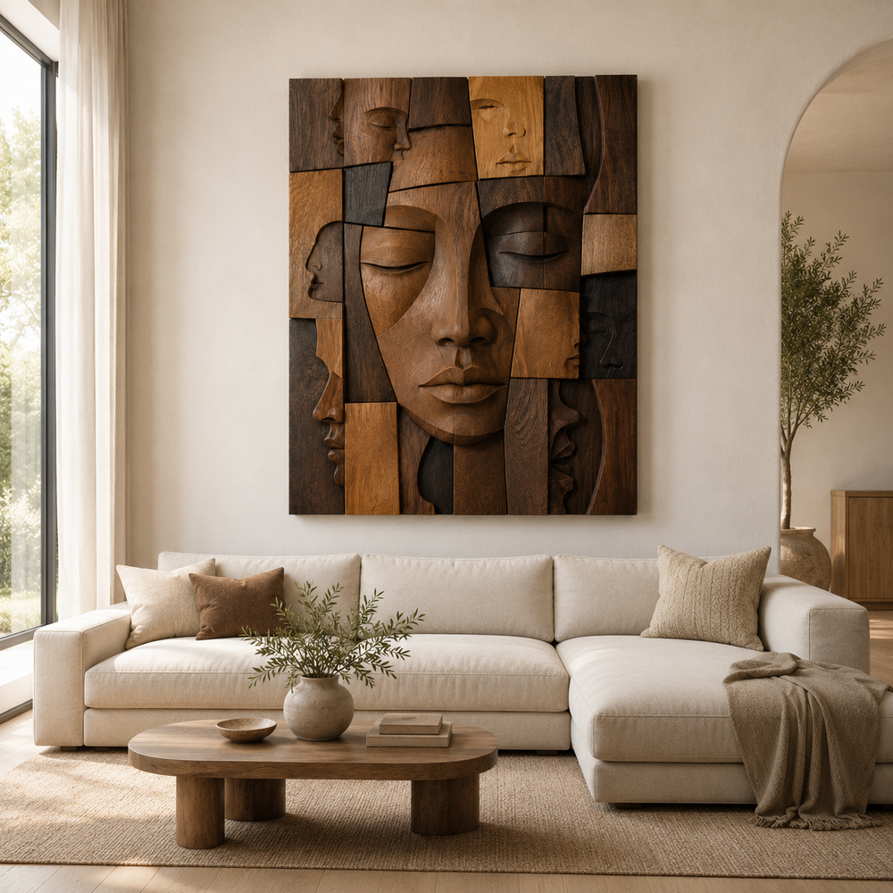 Veyra Warm Wood Wall Art - Design 037 - product image 04