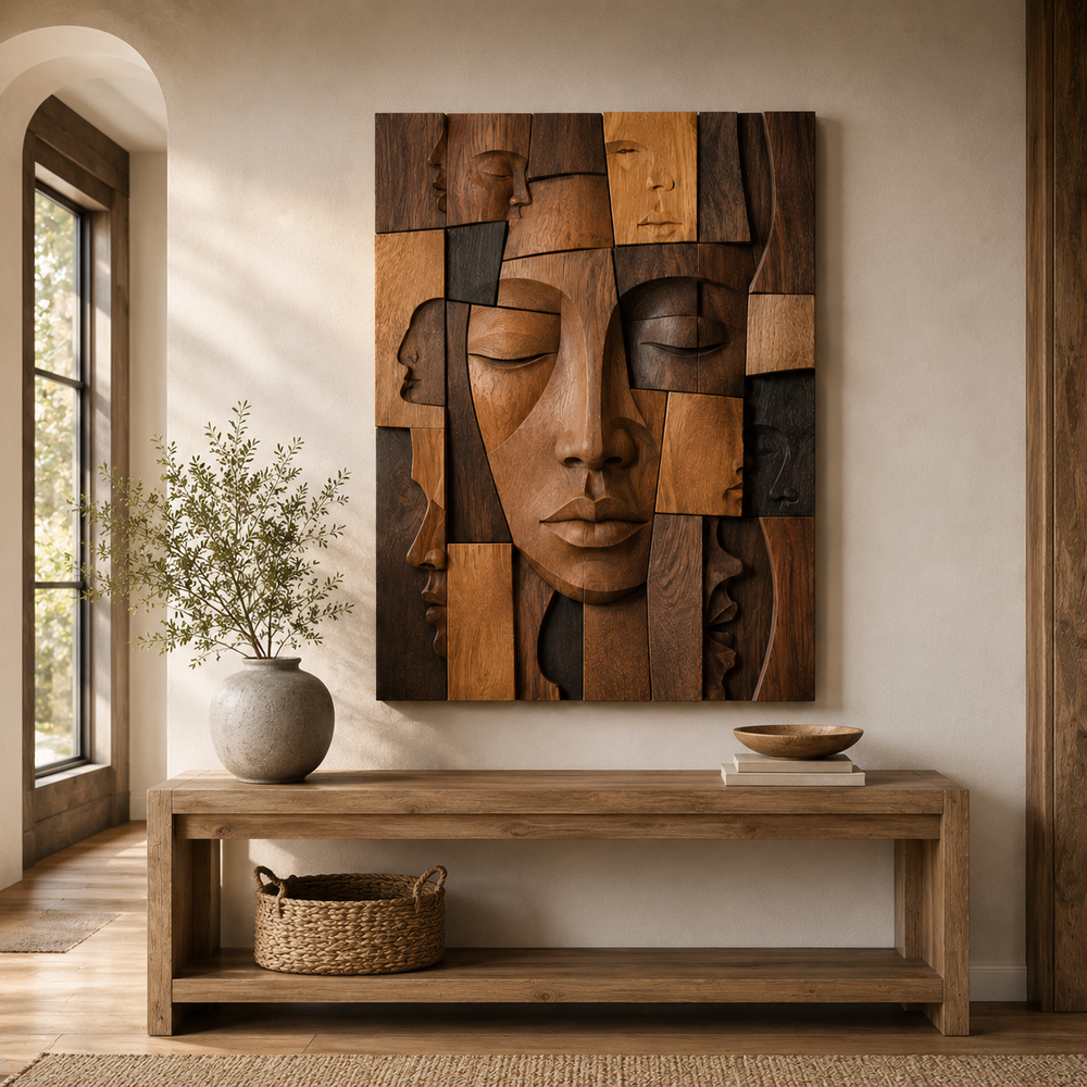 Veyra Warm Wood Wall Art - Design 037 - product image 07