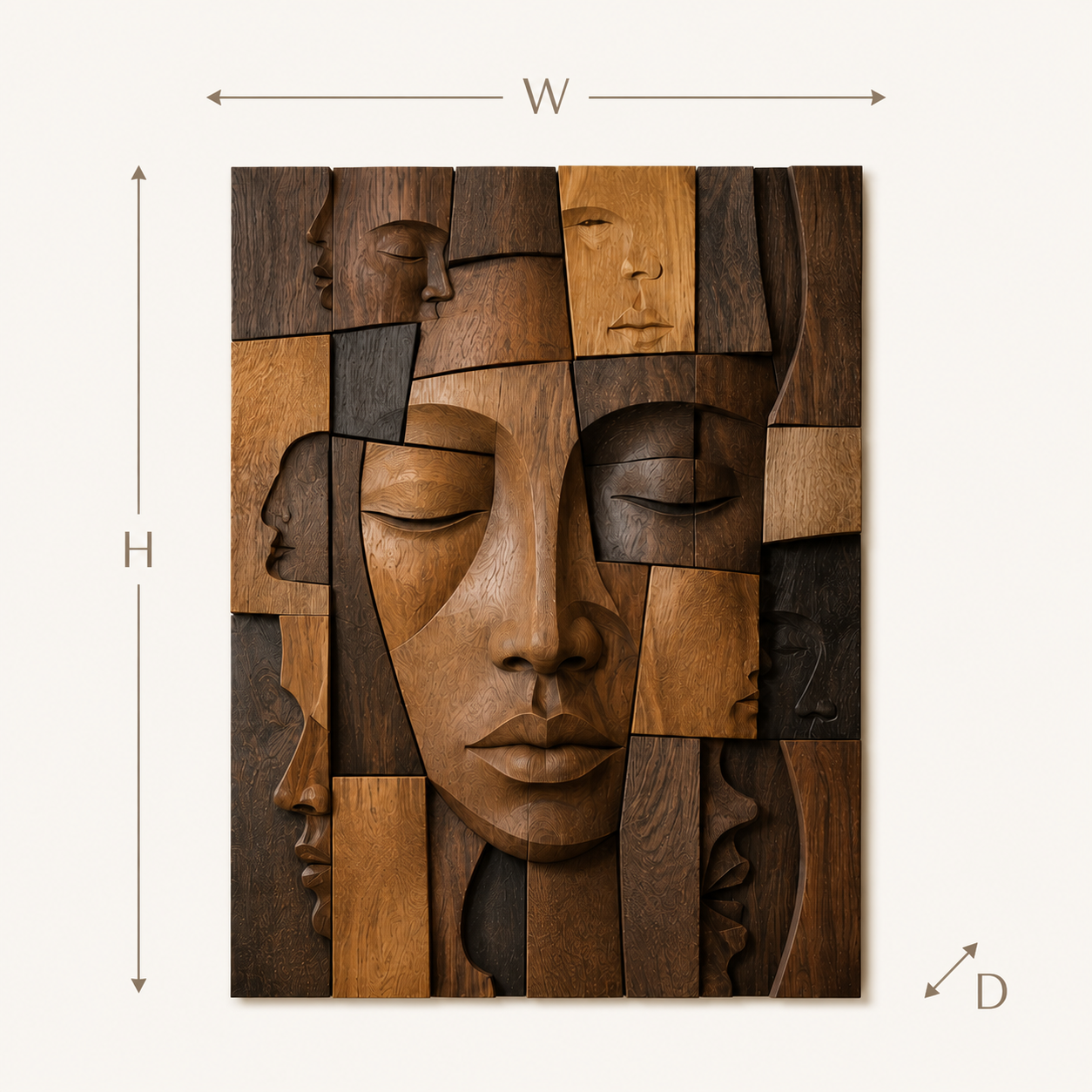 Veyra Warm Wood Wall Art - Design 037 - product image 08