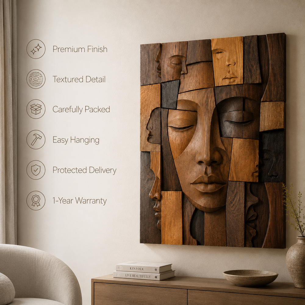 Veyra Warm Wood Wall Art - Design 037 - product image 09