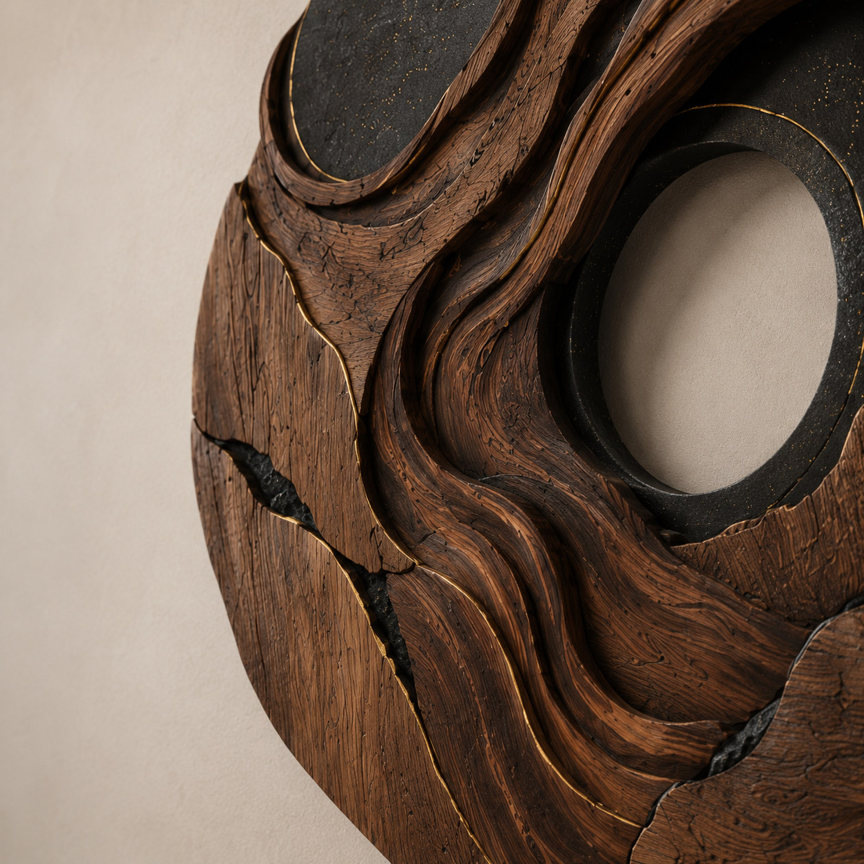 Aurelia Sculptural Wood Wall Art - Design 041 - product image 06