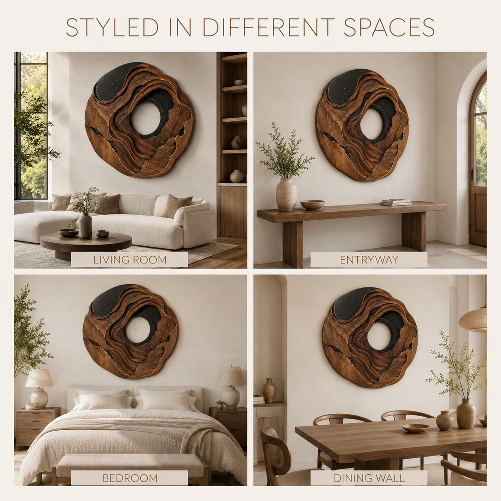 Aurelia Sculptural Wood Wall Art - Design 041 - product image 10