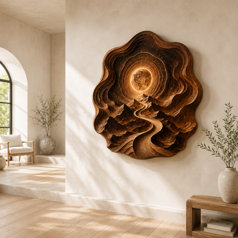 Calder Layered Wood Wall Art - Design 044 - product image 03