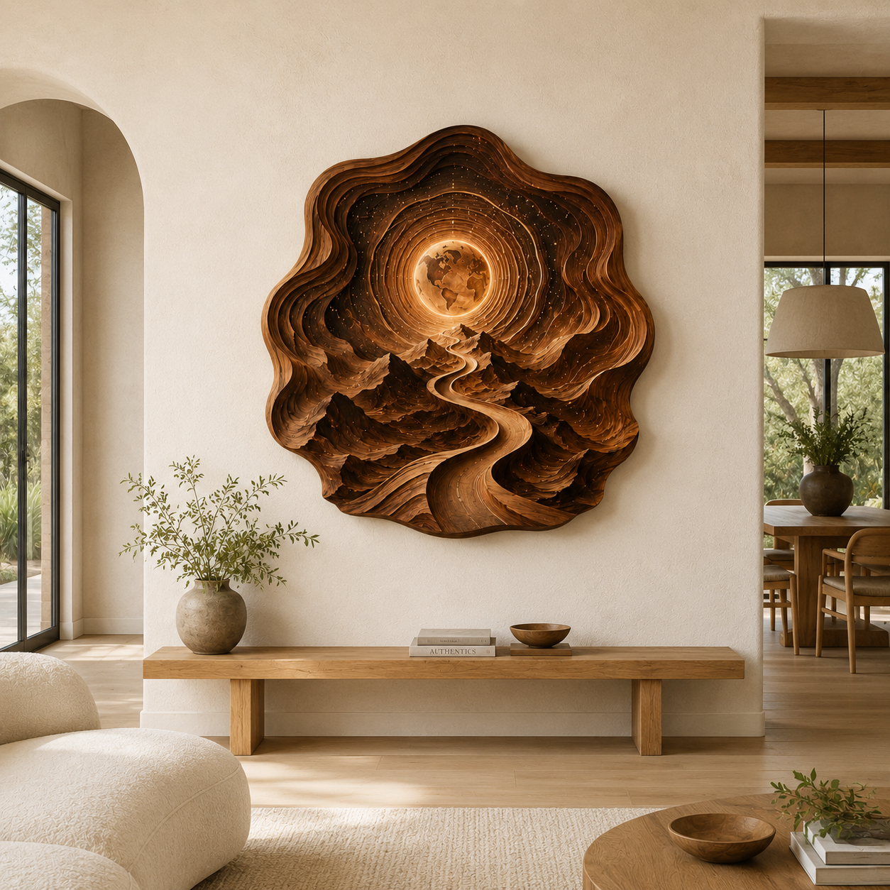Calder Layered Wood Wall Art - Design 044 - product image 04
