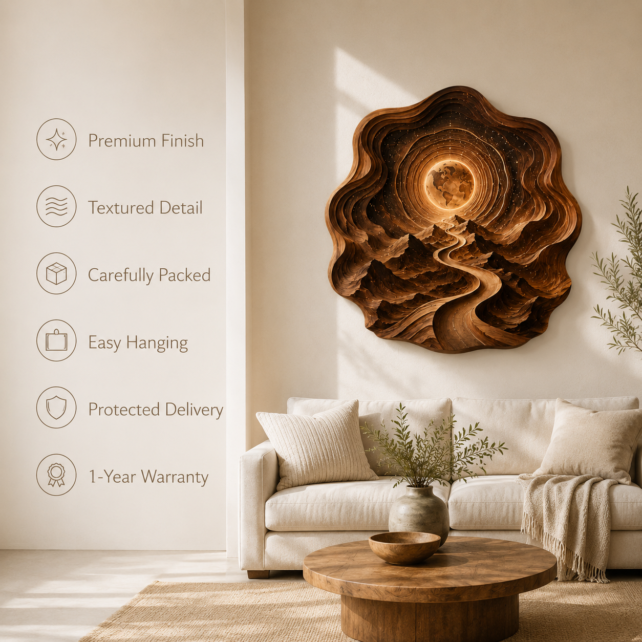 Calder Layered Wood Wall Art - Design 044 - product image 09
