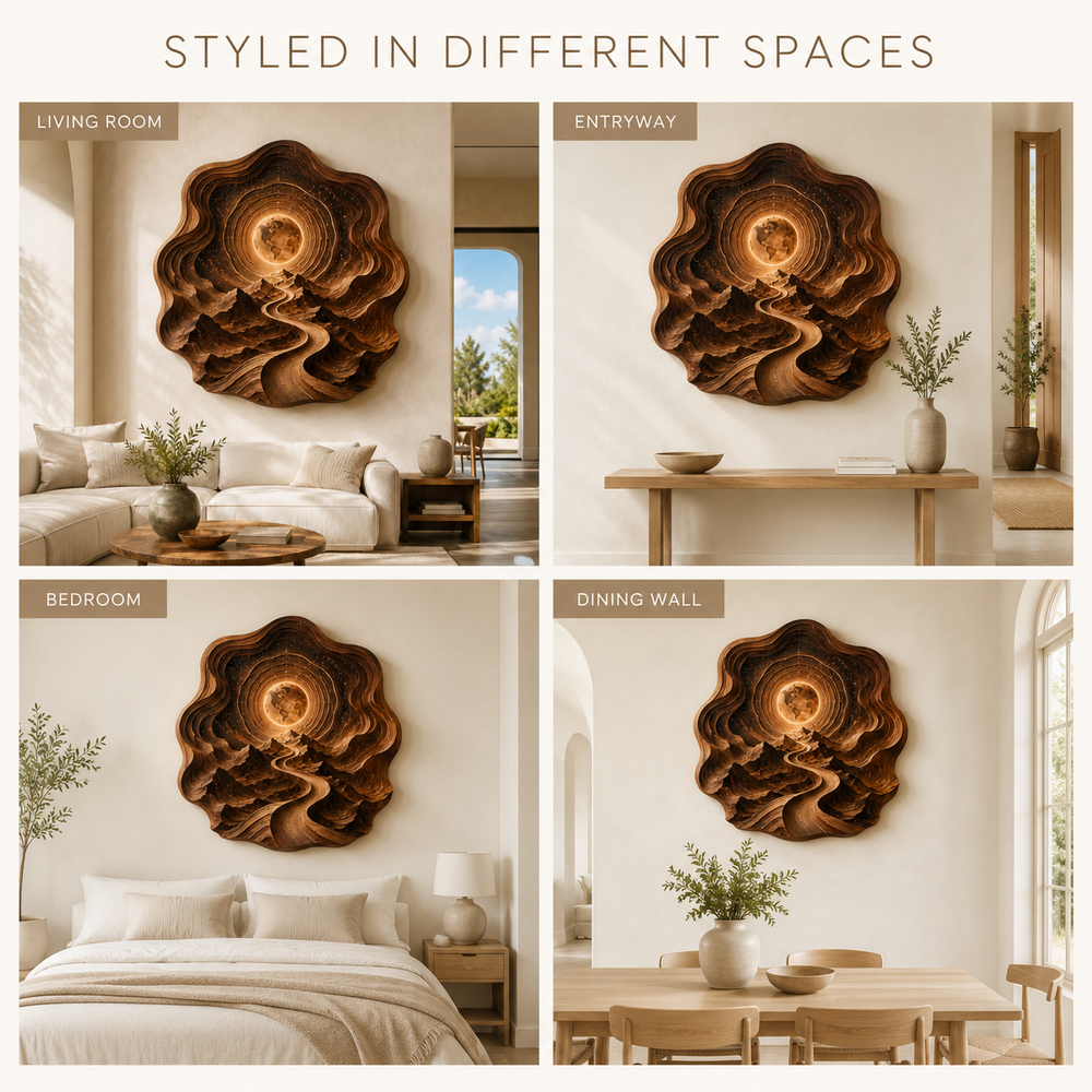 Calder Layered Wood Wall Art - Design 044 - product image 10