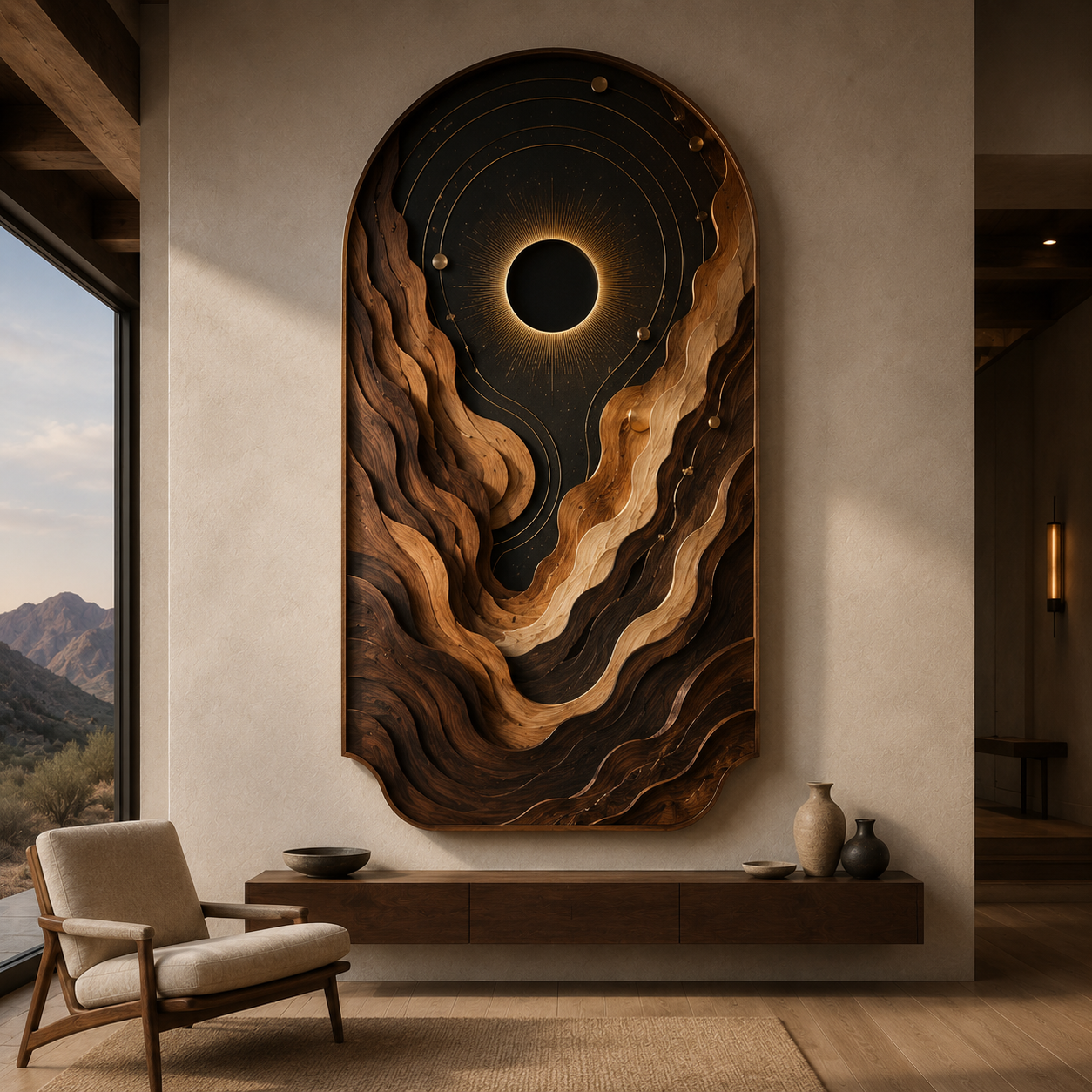Rowan Dimensional Wall Art Panel - Design 046 - main view