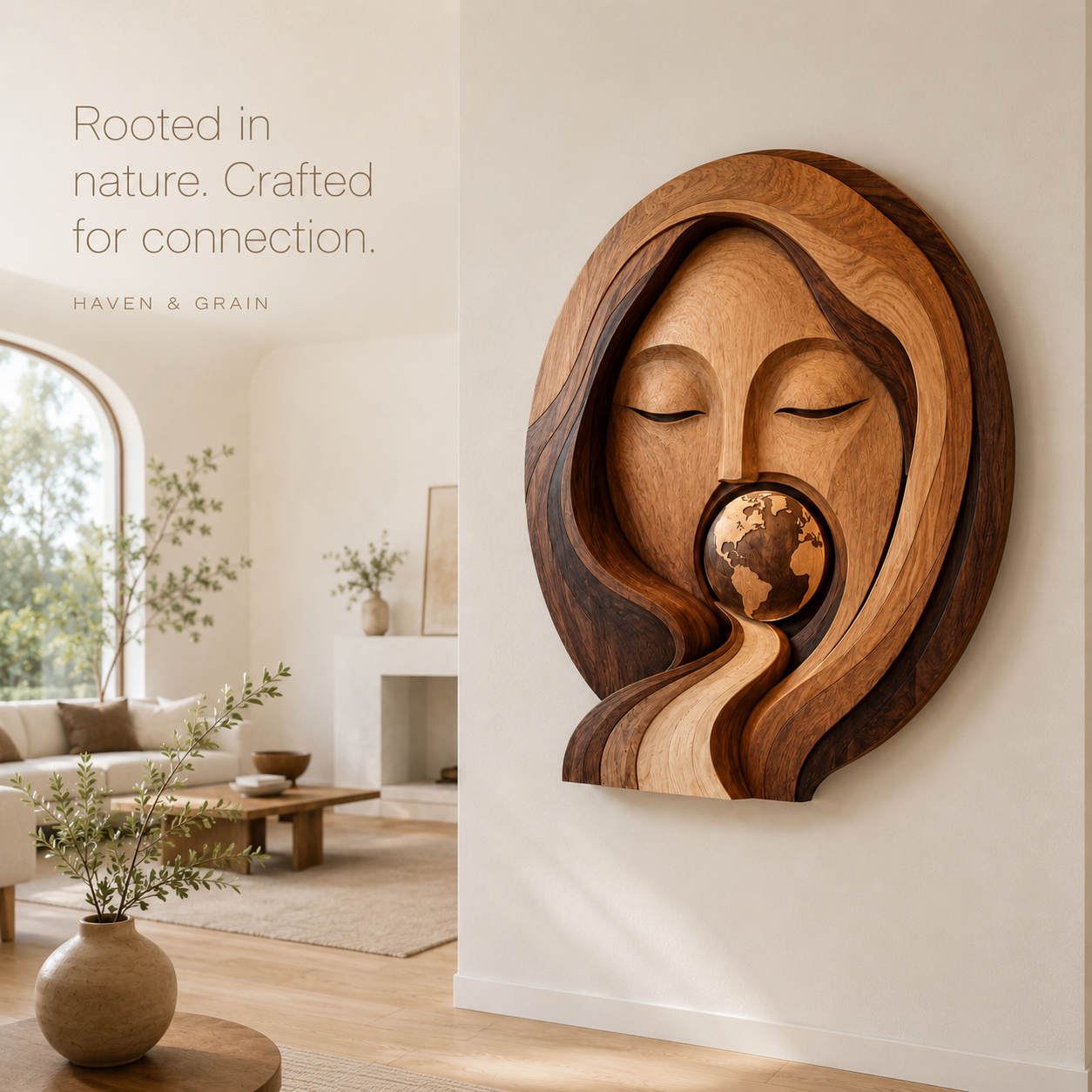 Veyra Warm Wood Wall Art - Design 047 - product image 02