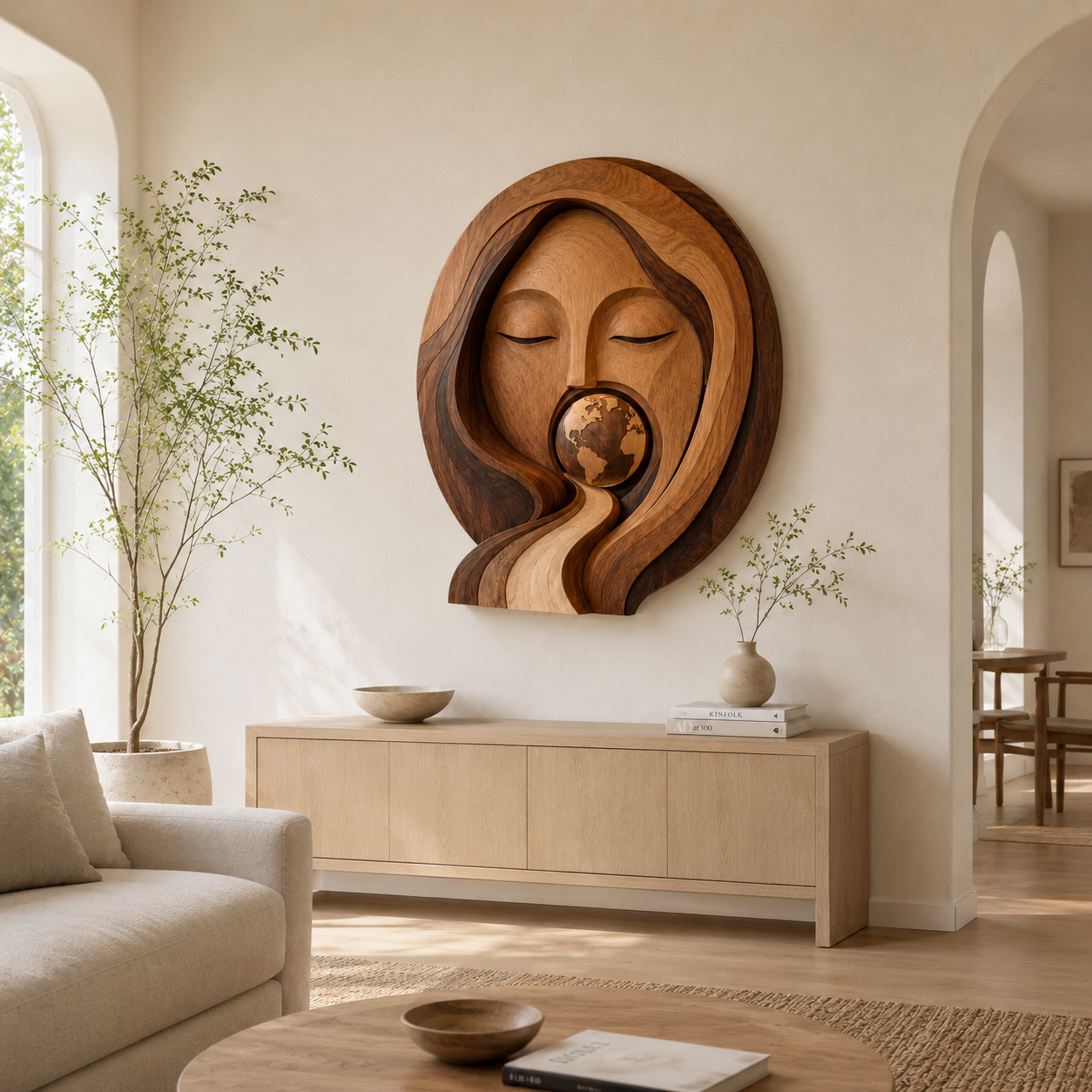 Veyra Warm Wood Wall Art - Design 047 - product image 04