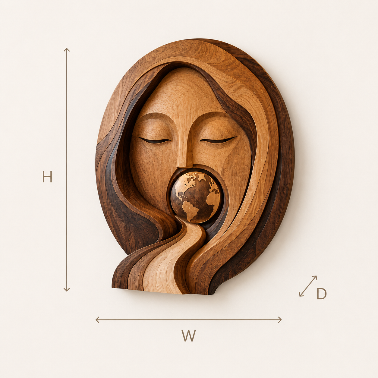 Veyra Warm Wood Wall Art - Design 047 - product image 08