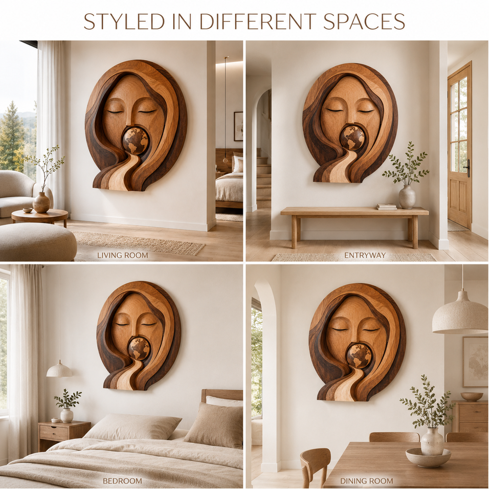 Veyra Warm Wood Wall Art - Design 047 - product image 10