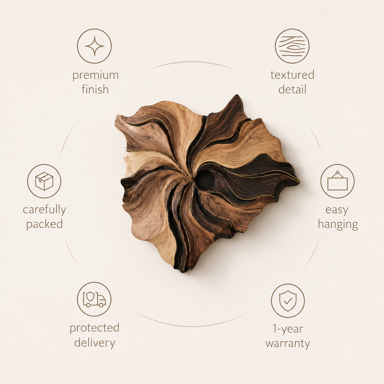 Isla Sculptural Wall Art - Design 050 - product image 09
