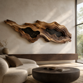 Aurelia Sculptural Wood Wall Art - Design 051 - main view