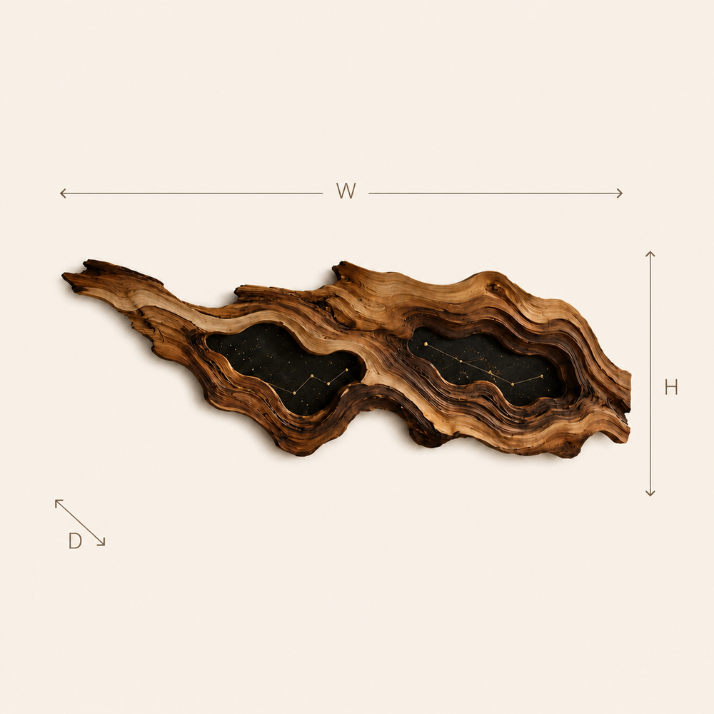 Aurelia Sculptural Wood Wall Art - Design 051 - product image 08