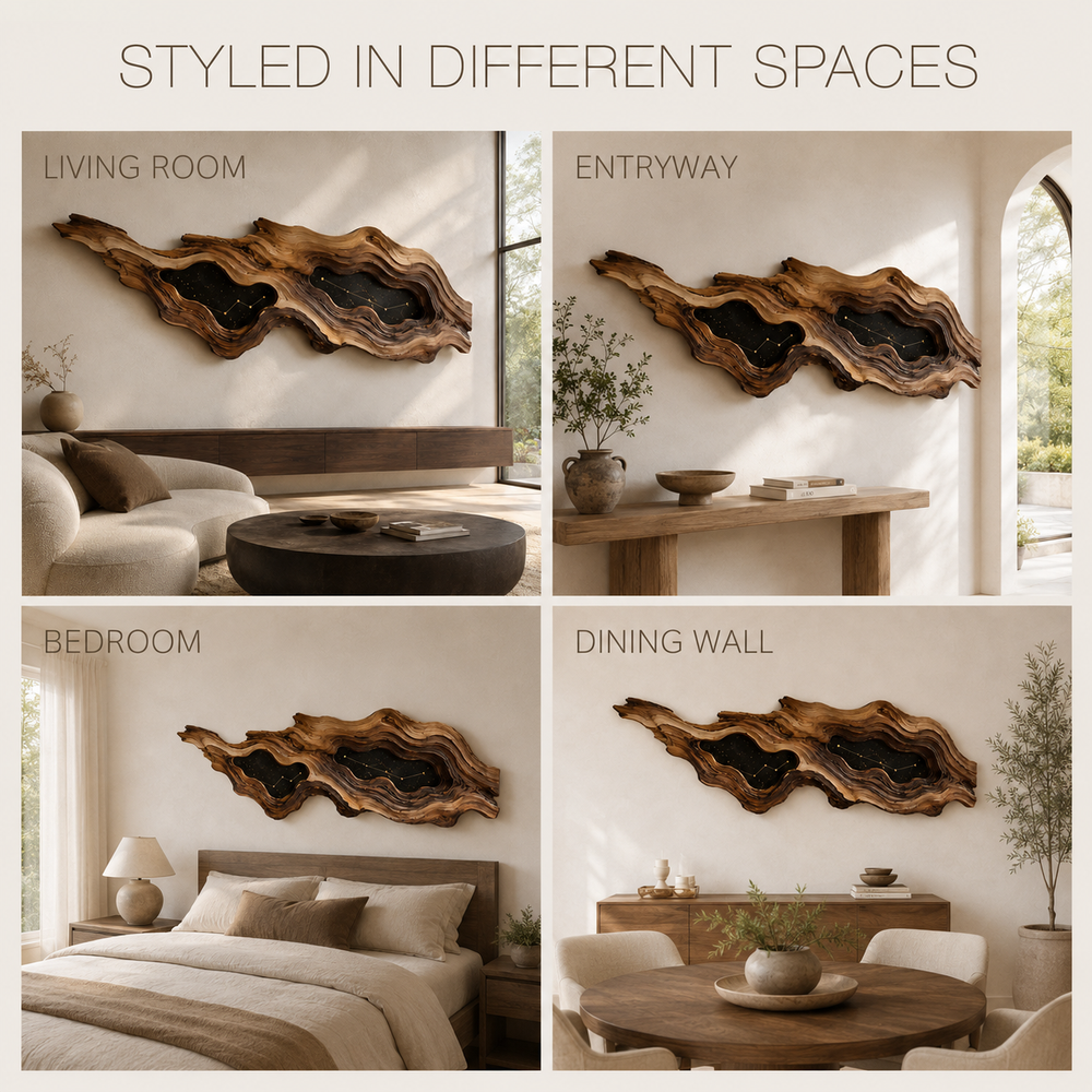 Aurelia Sculptural Wood Wall Art - Design 051 - product image 10