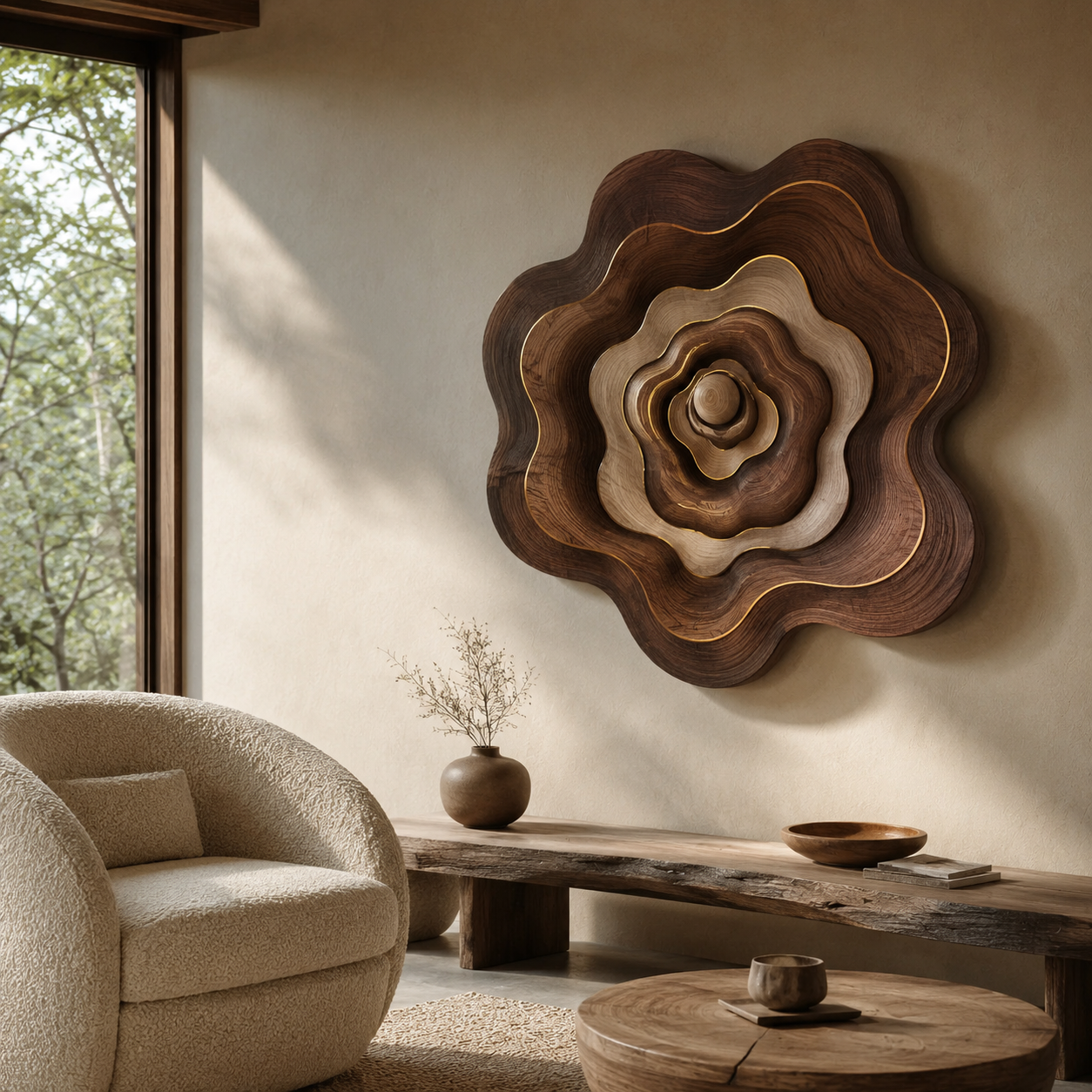 Calder Layered Wood Wall Art - Design 054 - main view