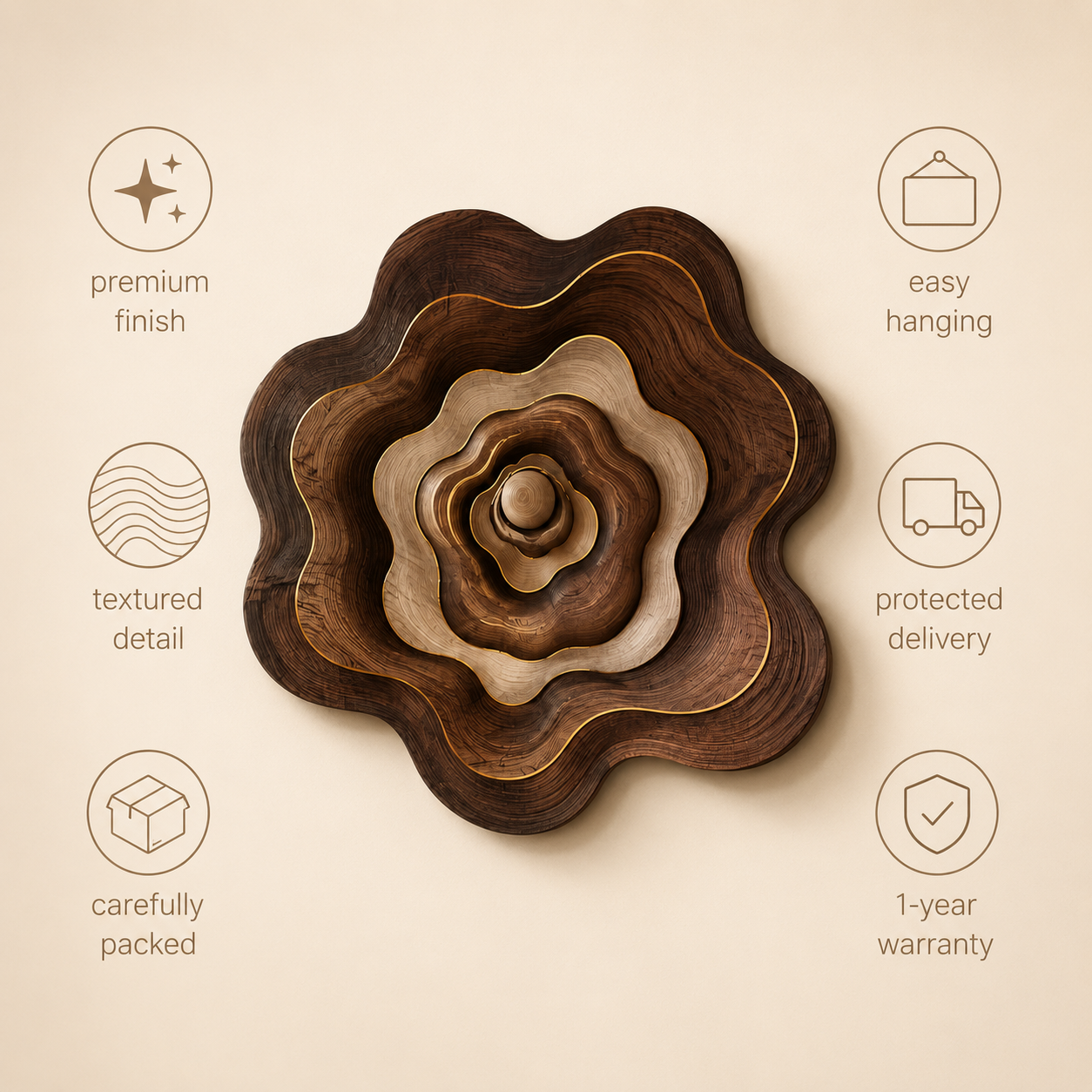 Calder Layered Wood Wall Art - Design 054 - product image 09