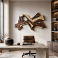 Veyra Warm Wood Wall Art - Design 057 - main view