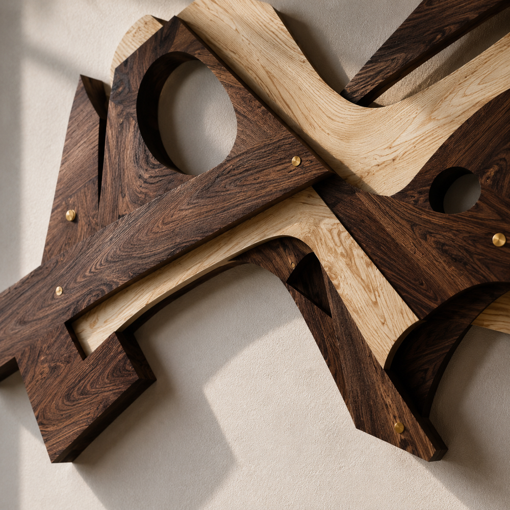 Veyra Warm Wood Wall Art - Design 057 - product image 04