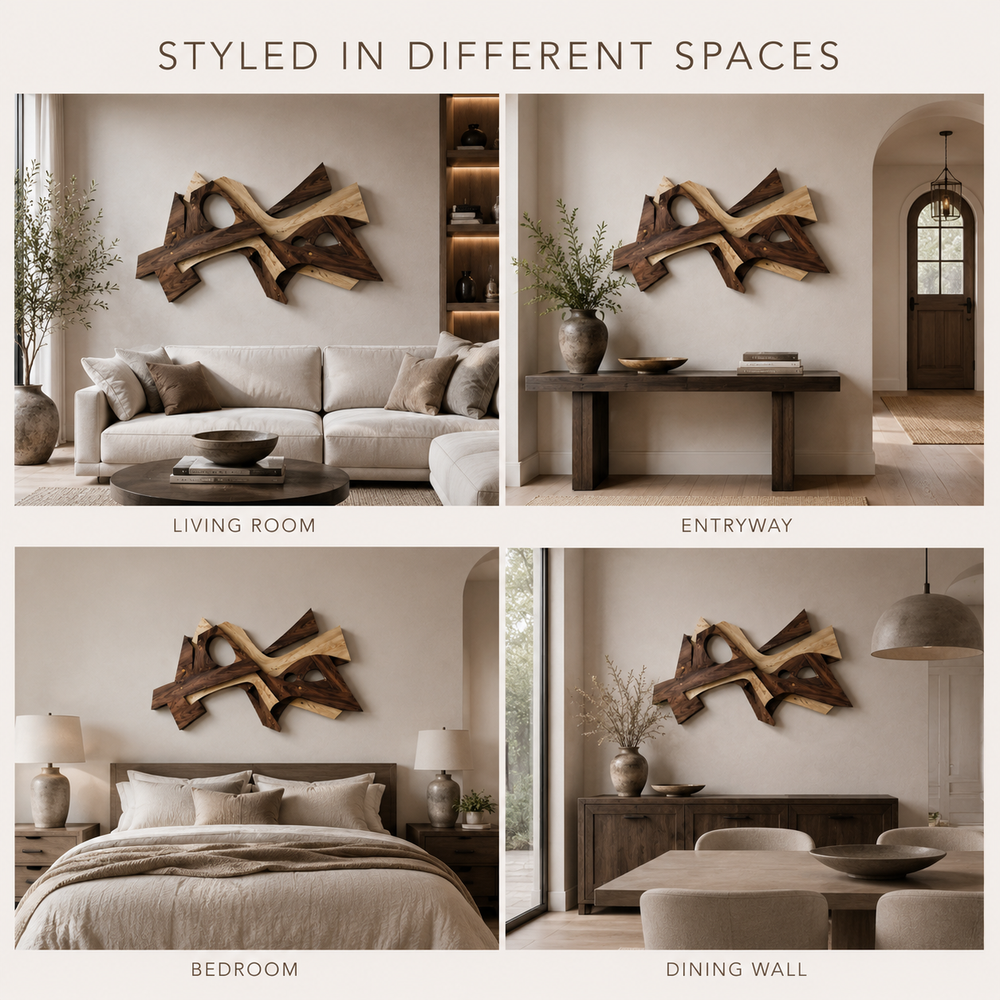 Veyra Warm Wood Wall Art - Design 057 - product image 08