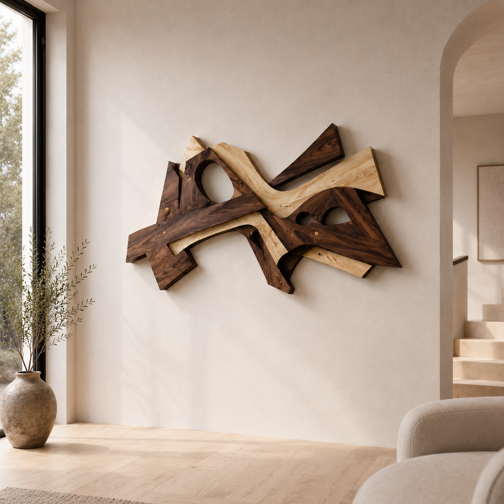 Veyra Warm Wood Wall Art - Design 057 - product image 09