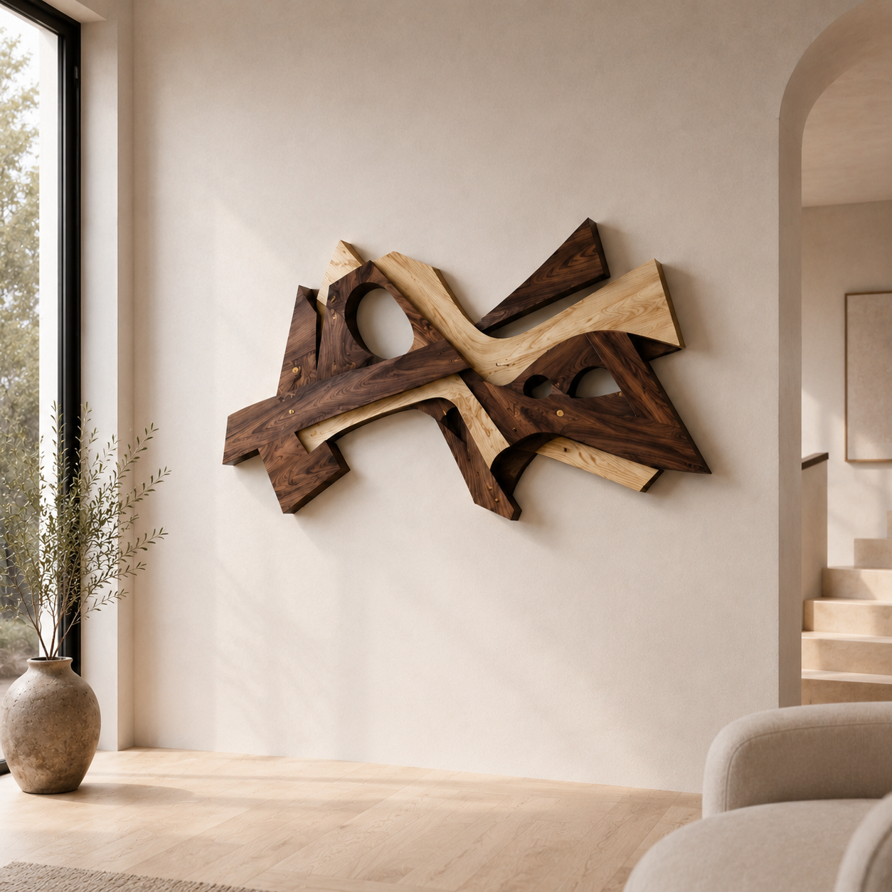 Veyra Warm Wood Wall Art - Design 057 - product image 09