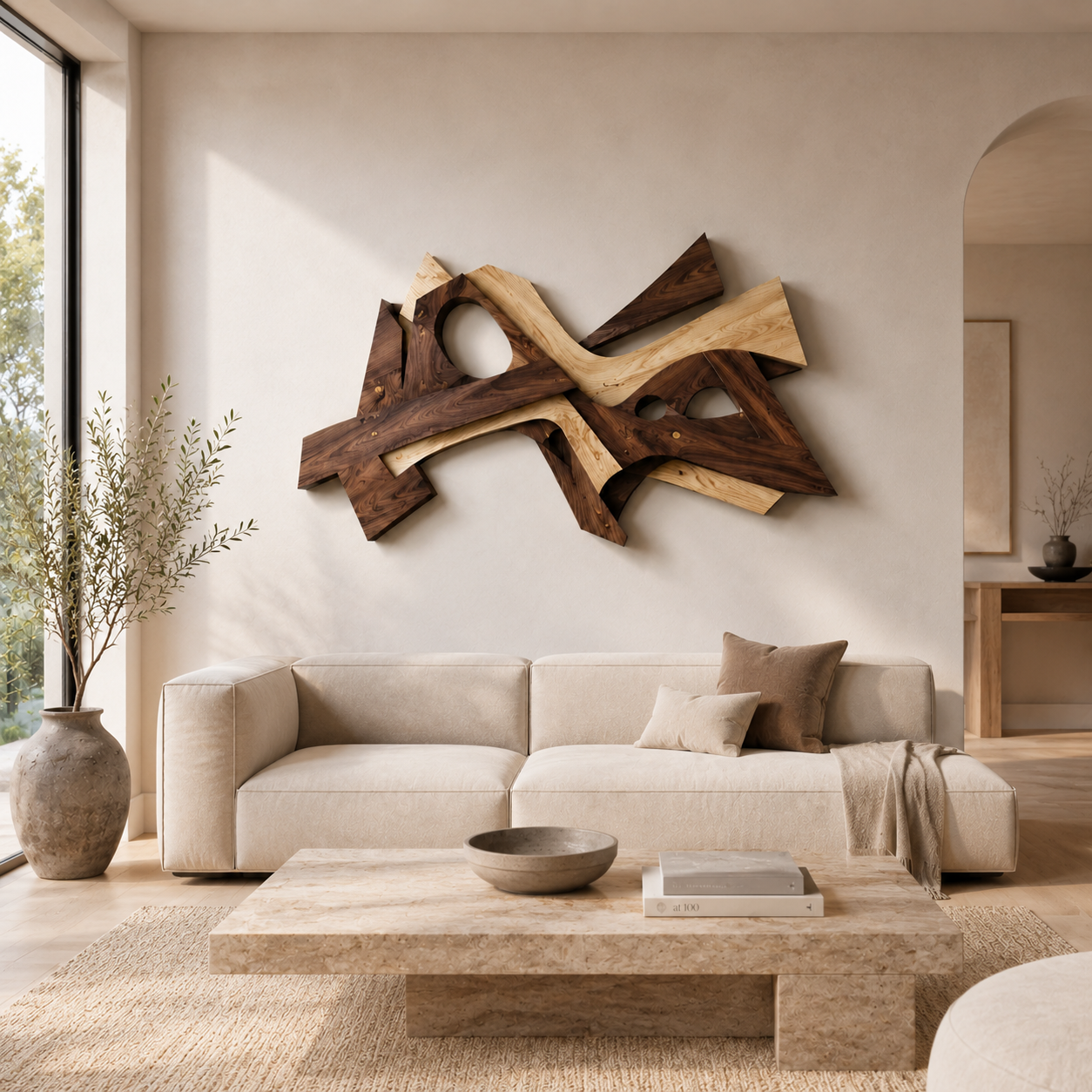 Veyra Warm Wood Wall Art - Design 057 - product image 10