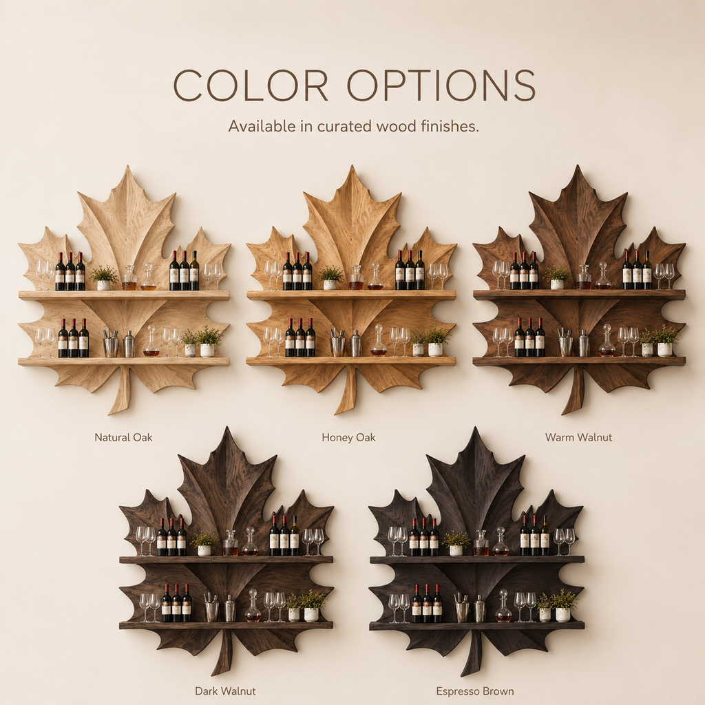 Solid Wood Wall Wine Rack with Glass Holder - Cellular - product image 11