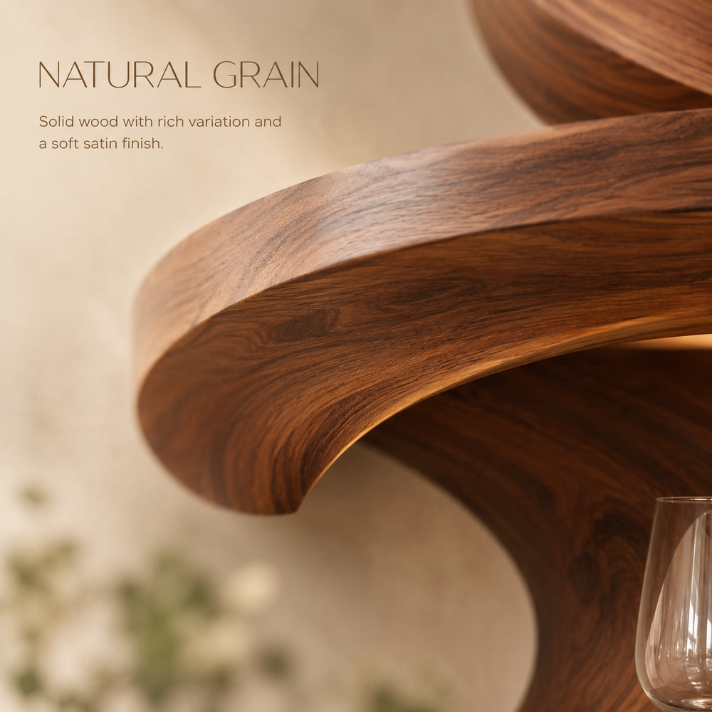 Solid Wood Wall Wine Rack with Glass Holder - Branch Form - product image 05