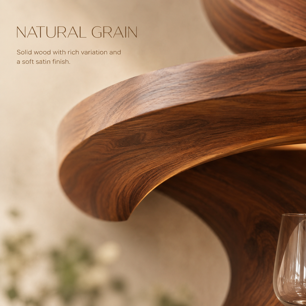 Solid Wood Wall Wine Rack with Glass Holder - Branch Form - product image 05