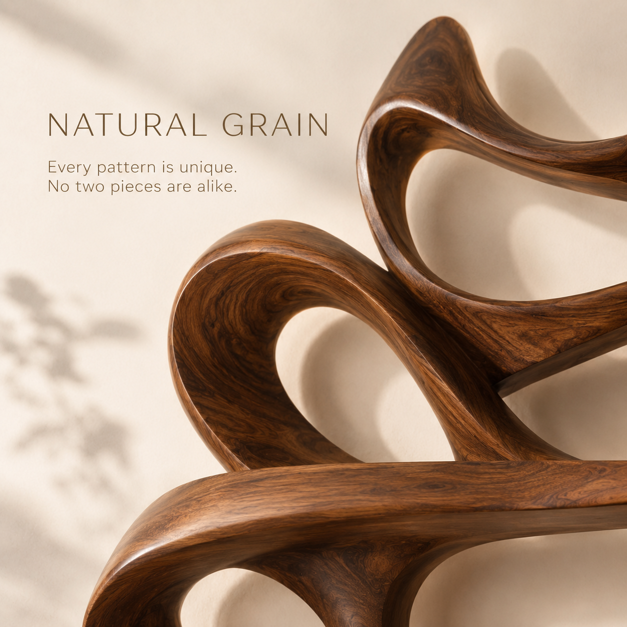 Solid Wood Wall Wine Rack with Glass Holder - Root Form - product image 05