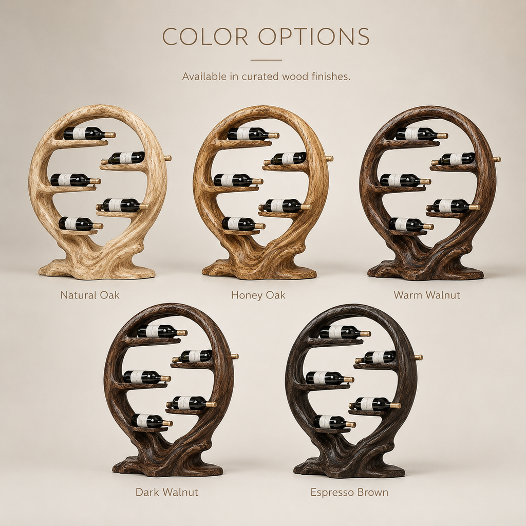 Solid Wood Wall Wine Rack with Glass Holder - Floating Rail - product image 11