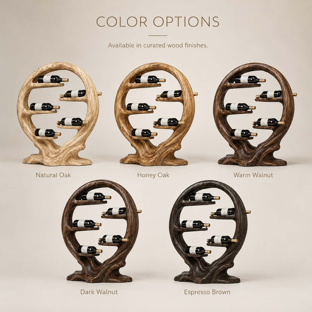 Solid Wood Wall Wine Rack with Glass Holder - Floating Rail - product image 11