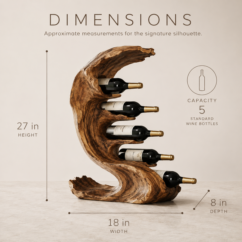 Solid Wood Wall Wine Rack with Glass Holder - Cellular Display - product image 08