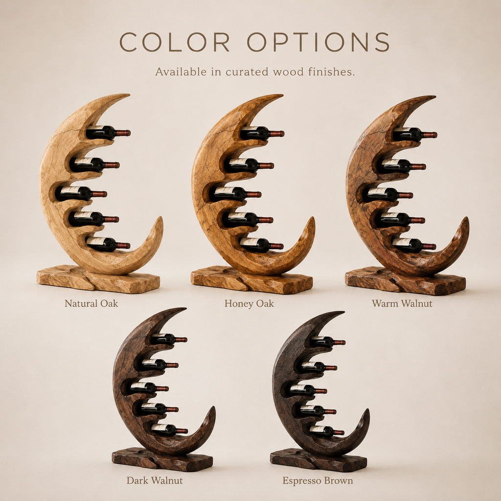 Solid Wood Wall Wine Rack with Glass Holder - Floating Rail - product image 11