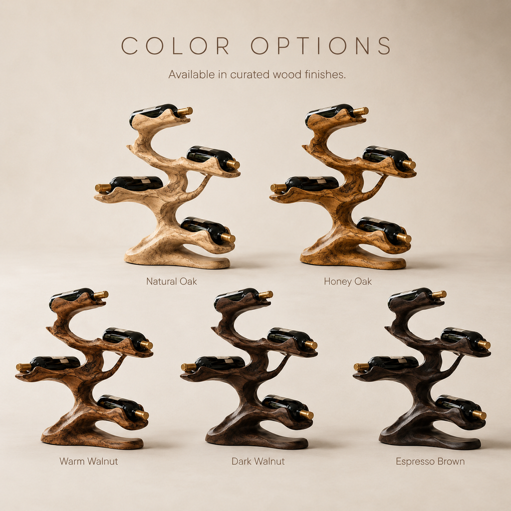 Solid Wood Wall Wine Rack with Glass Holder - Cellular Display - product image 11