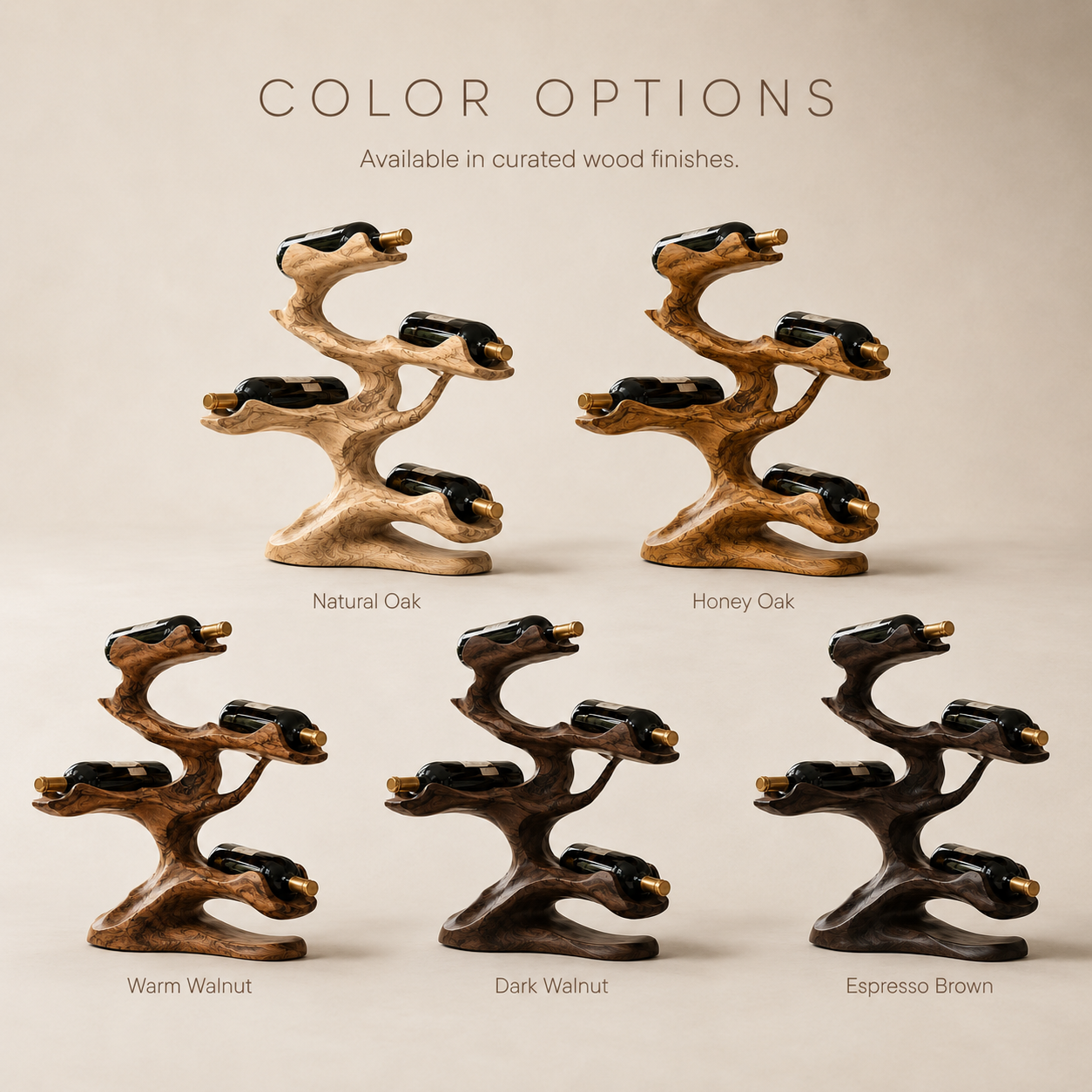 Solid Wood Wall Wine Rack with Glass Holder - Cellular Display - product image 11
