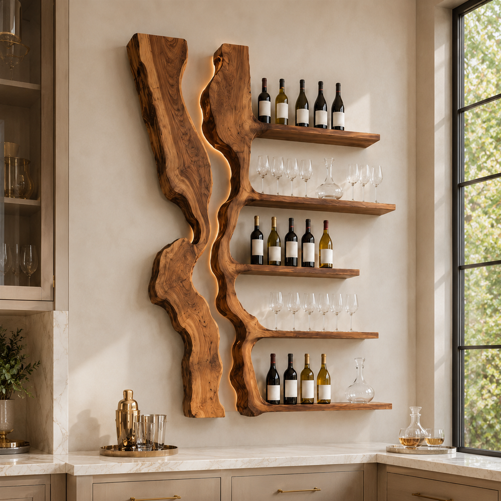 Avery Sculptural Wall Wine Rack - Design 292 - product image 02