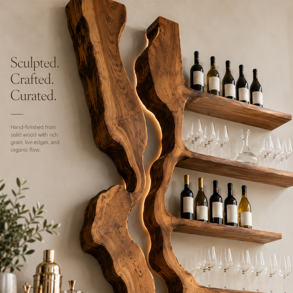 Avery Sculptural Wall Wine Rack - Design 292 - product image 05
