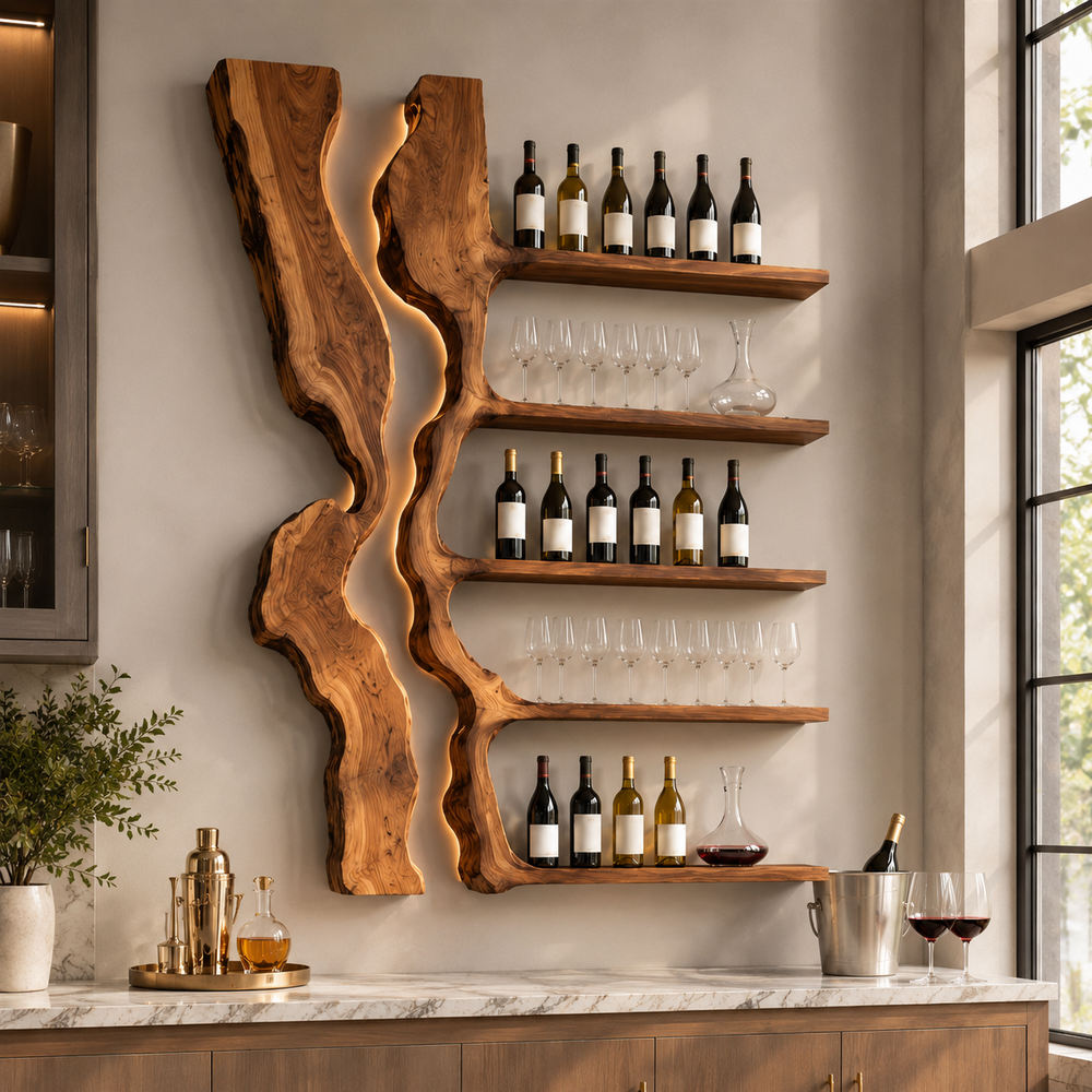 Avery Sculptural Wall Wine Rack - Design 292 - product image 06