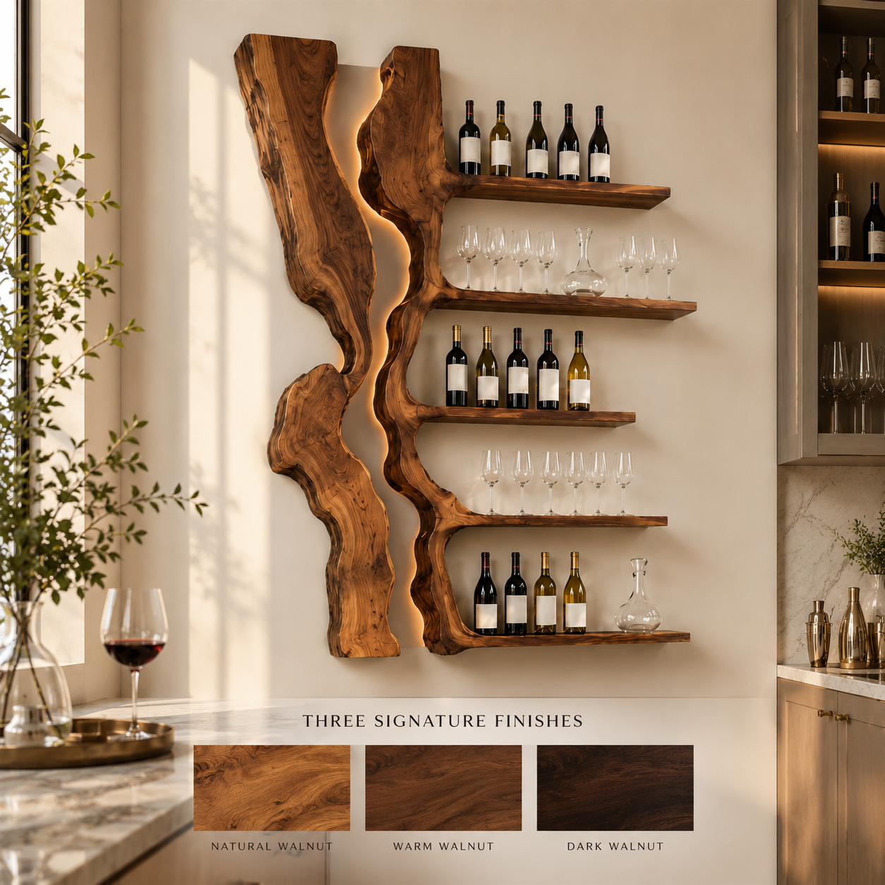 Avery Sculptural Wall Wine Rack - Design 292 - product image 10