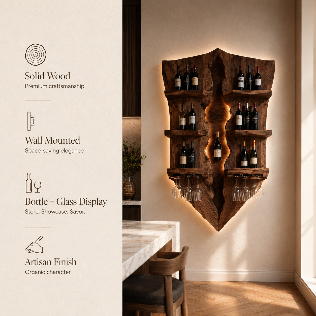Isla Home Bar Wine Holder - Design 295 - product image 09