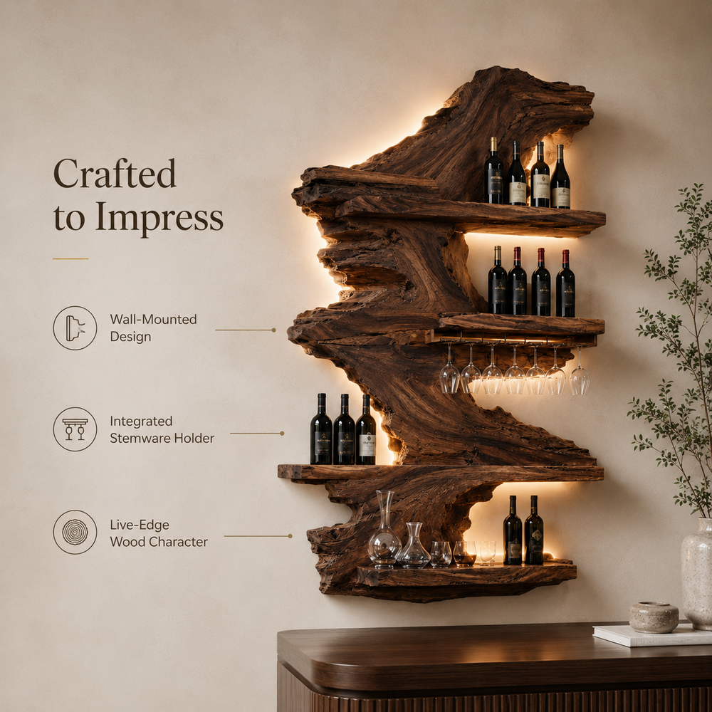 Soren Wall Mounted Wine Rack - Design 296 - product image 09