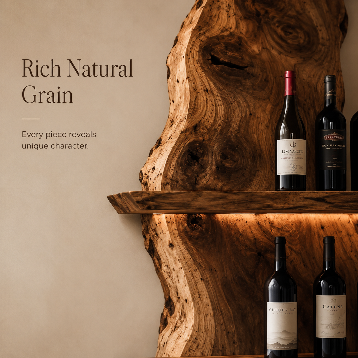 Veyra Warm Wood Wine Rack - Design 298 - product image 05