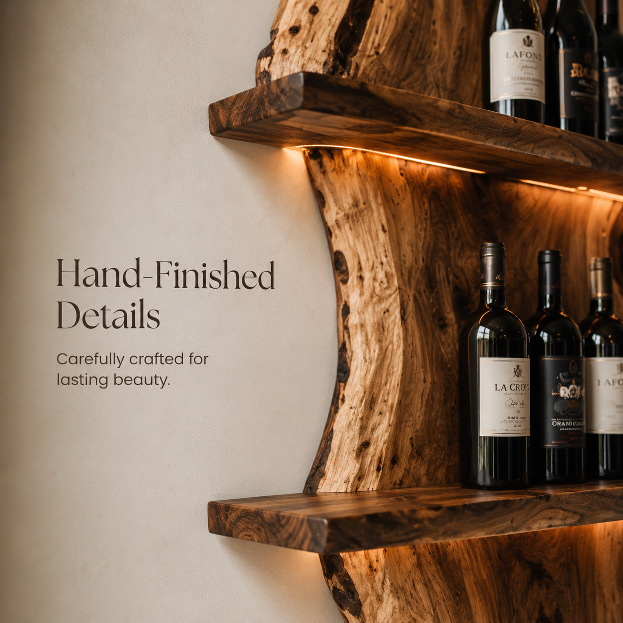 Veyra Warm Wood Wine Rack - Design 298 - product image 06