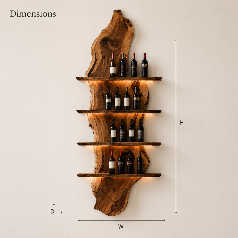 Veyra Warm Wood Wine Rack - Design 298 - product image 08