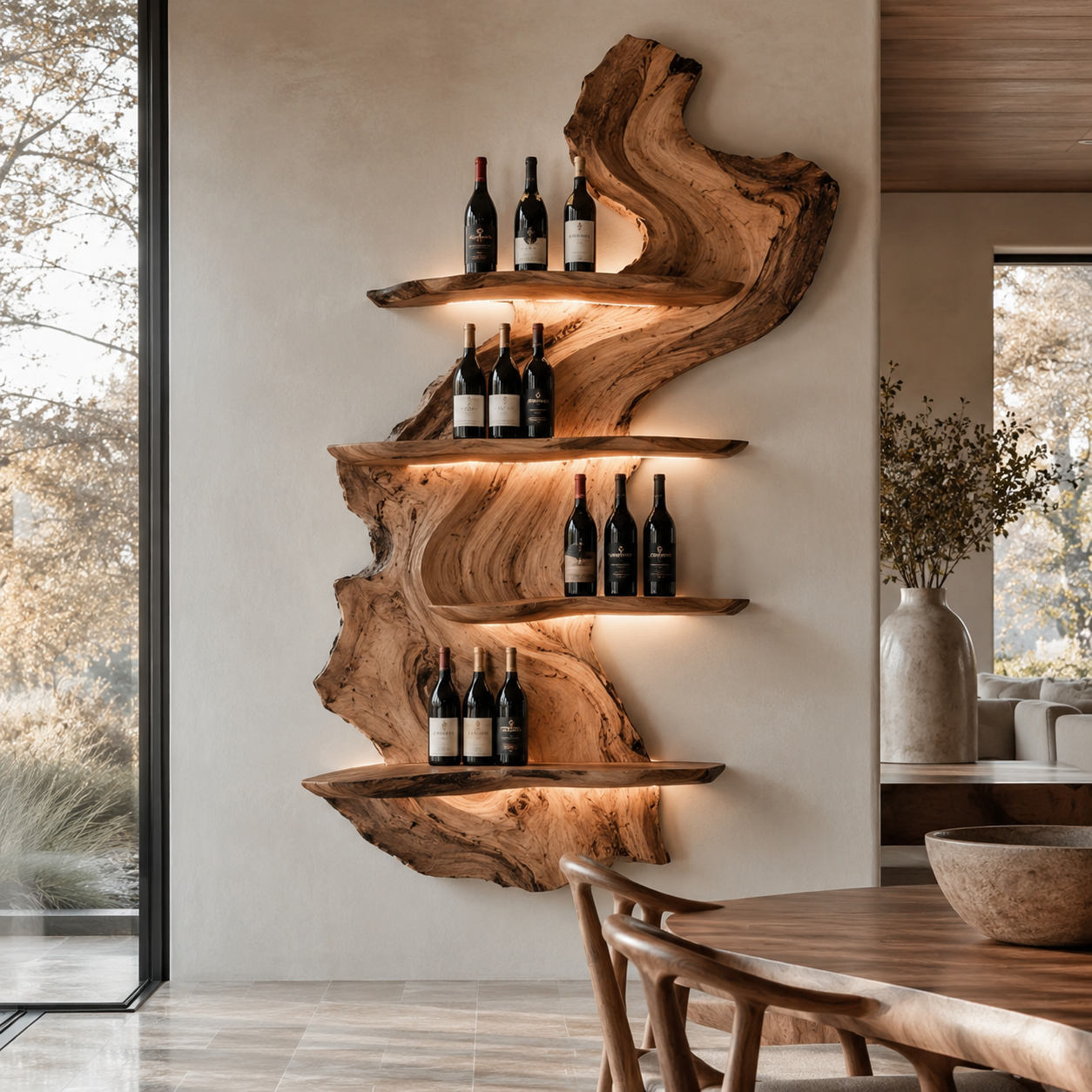 Avery Sculptural Wall Wine Rack - Design 300 - main view