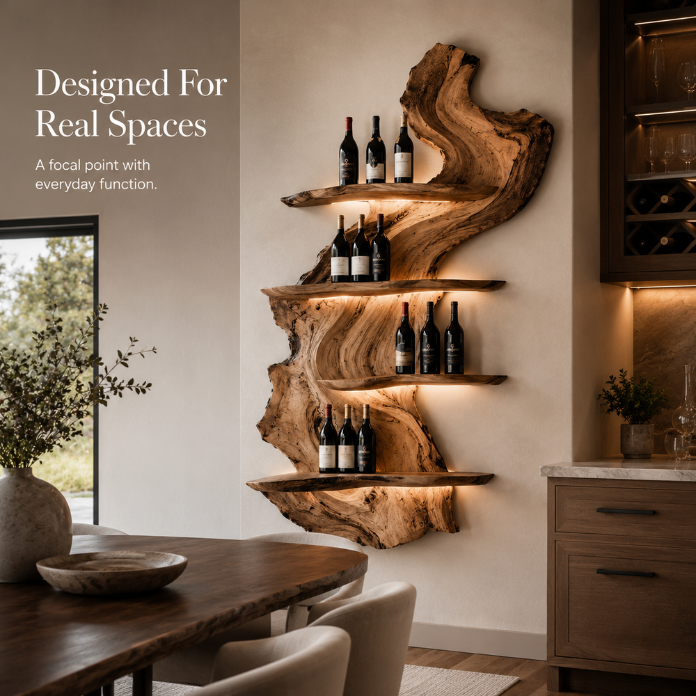 Avery Sculptural Wall Wine Rack - Design 300 - product image 04