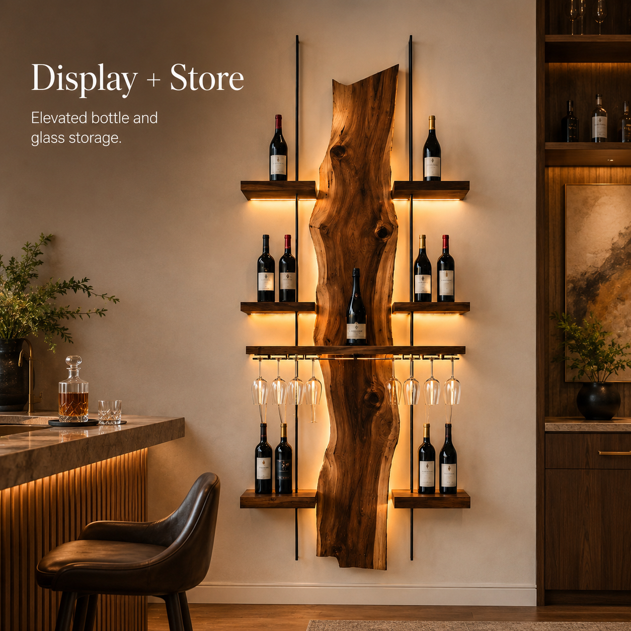 Rowan Solid Wood Wine Holder - Design 301 - product image 07